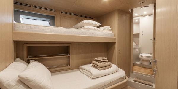 35m Shadow Yacht Crew Cabin