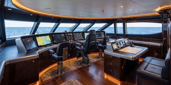 55m Super Yacht Helm