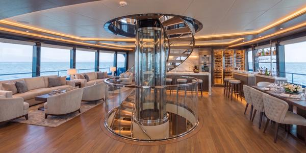 61m Catamaran Super Yacht Saloon