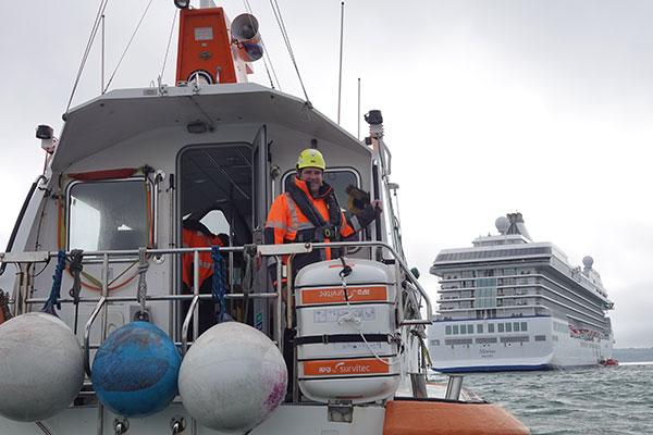Falmouth Harbour Pilot Trainee James Gilbert