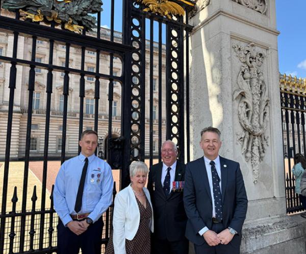 Four RNLI representatives visit Buckingham Palace for Queen Elizabeth II centenary